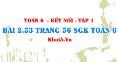 Bài 2.53 trang 56 SGK Toán 6 tập 1 Kết nối tri thức